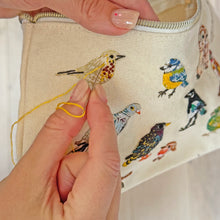 Load image into Gallery viewer, Stitch Your Birds Zip Pouch - Embroidery Kit