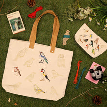 Load image into Gallery viewer, Stitch Your Birds Tote Bag - Embroidery Kit