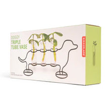 Load image into Gallery viewer, Doggy Triple Tube Vase