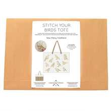 Load image into Gallery viewer, Stitch Your Birds Tote Bag - Embroidery Kit