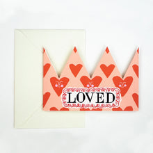 Load image into Gallery viewer, 'Loved' Party Hat / Card In Envelope