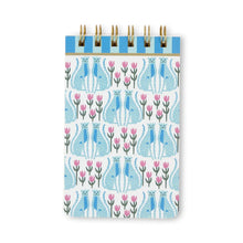 Load image into Gallery viewer, Twin Wire Notepad - Blue Cheetahs
