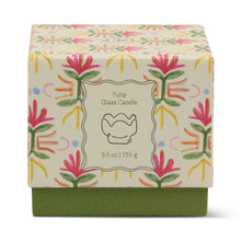 Load image into Gallery viewer, Purple and Green Glass Candle - Bronzed Gardenia
