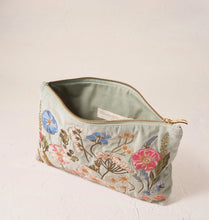 Load image into Gallery viewer, Elizabeth Scarlett Pressed Flowers Everyday Pouch

