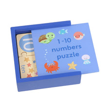 Load image into Gallery viewer, Sea Life Numbers Puzzle in A Box
