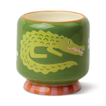Load image into Gallery viewer, Crocodile Ceramic Candle - Prickly Pear
