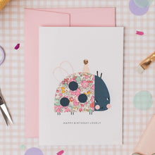 Load image into Gallery viewer, Liberty Ladybird Birthday Card
