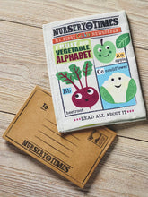 Load image into Gallery viewer, Fruit &amp; Veg Alphabet Crinkly Cloth Newspaper
