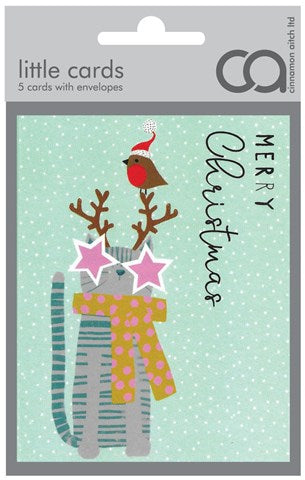 Merry Christmas - Pack Of 5 Cards