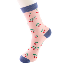 Load image into Gallery viewer, Ladies Socks - Mini Cherries (UK 3-7)
