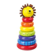 Load image into Gallery viewer, Lion Wooden Stacking Ring
