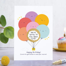 Load image into Gallery viewer, Birthday Balloons Scratch Card
