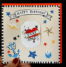 Load image into Gallery viewer, Happy Birthday Fart Face - Tattoo Card
