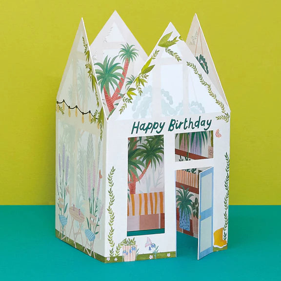 Happy Birthday Fold Out Greenhouse