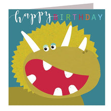 Load image into Gallery viewer, Happy Birthday - Laser Cut Dinosaur Card
