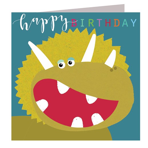 Happy Birthday - Laser Cut Dinosaur Card